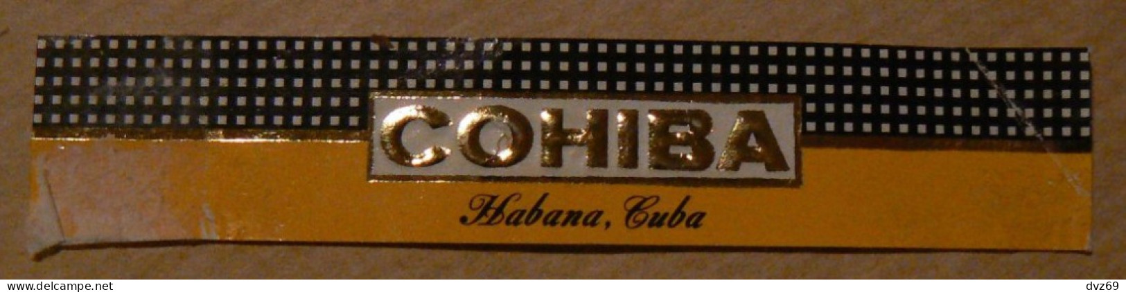 Bague De Cigare COHIBA, Habana, CUBA, TB - Bagues De Cigares