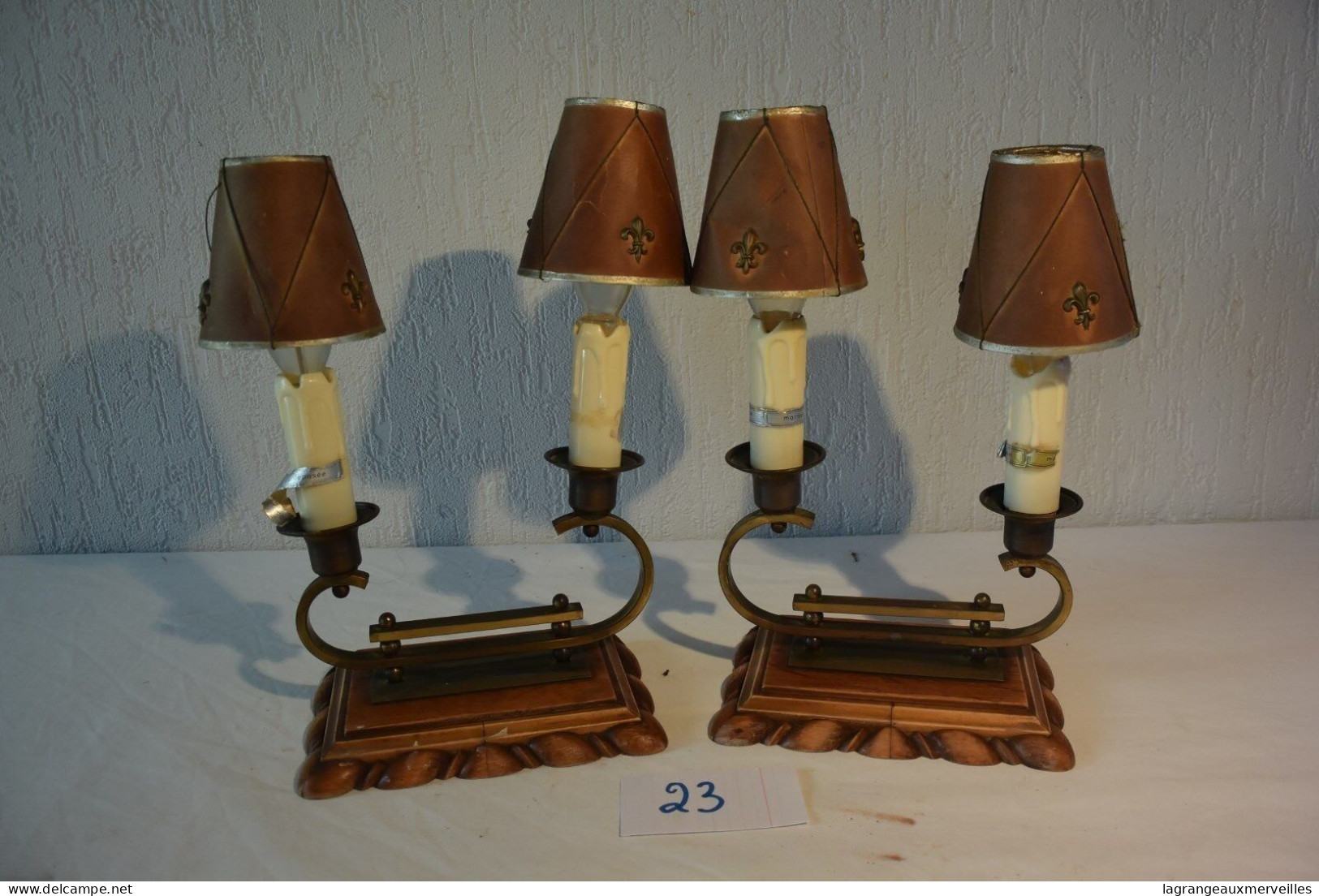 C23 2 Lampes Belcanto Art Deco 60' - Lighting & Lampshades