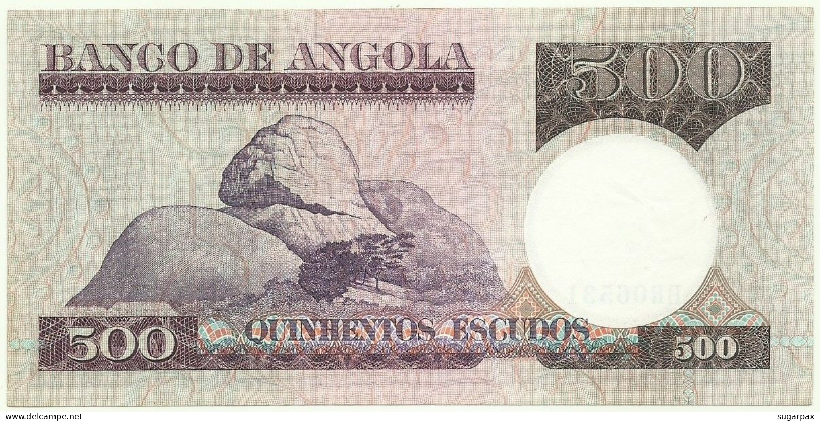 Angola - 500 Escudos - 10.6.1973 - Pick: 107 - Serie BR - Luiz De Camões - PORTUGAL - Angola