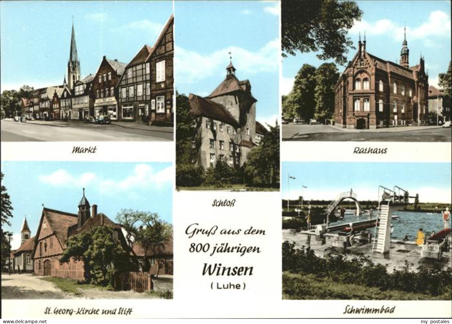 41287796 Winsen Luhe Rathaus Schwimmbad Markt Schloss Winsen - Winsen