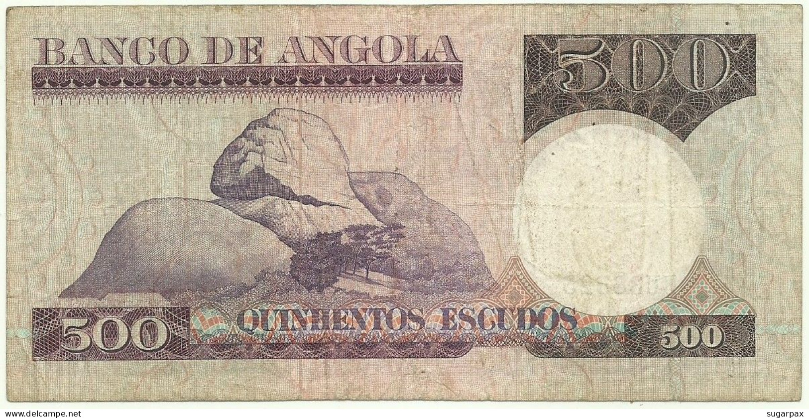 Angola - 500 Escudos - 10.6.1973 - Pick: 107 - Serie BU - Luiz De Camões - PORTUGAL - Angola