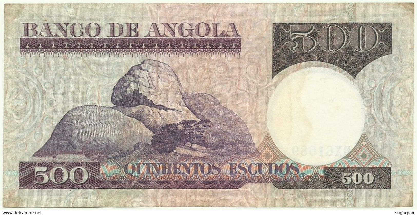 Angola - 500 Escudos - 10.6.1973 - Pick: 107 - Serie BX - Luiz De Camões - PORTUGAL - Angola