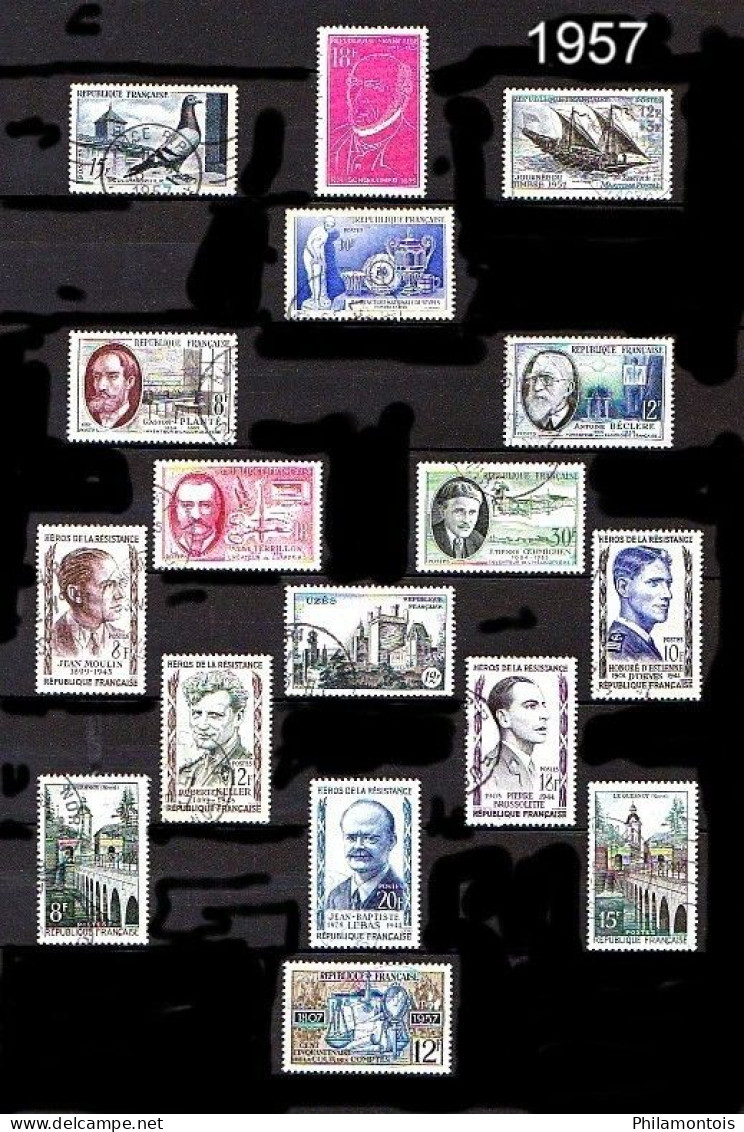 FRANCE - Année Complète 1957 - N° 1091 à 1141 - Oblitérés - Très Beaux - 1950-1959