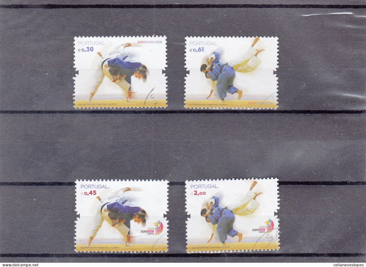 Portugal, Judo Euro 2008 . Lisboa, 2008, Mundifil Nº 3667 A 3670 Used - Used Stamps