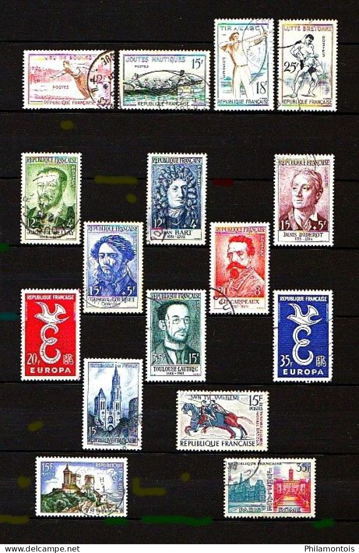 FRANCE - Année Complète 1958 - N° 1142 à 1188 - Oblitérés - Très Beaux - 1950-1959