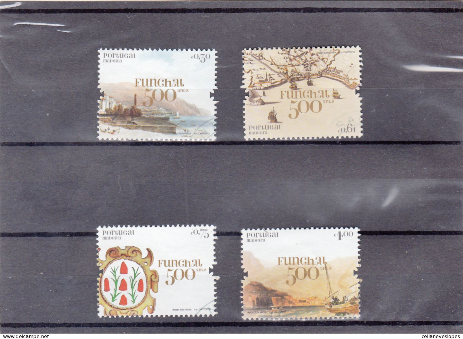 Portugal, Funchal 500 Anos - Madeira, 2008, Mundifil Nº 3671 A 3674 Used - Gebruikt