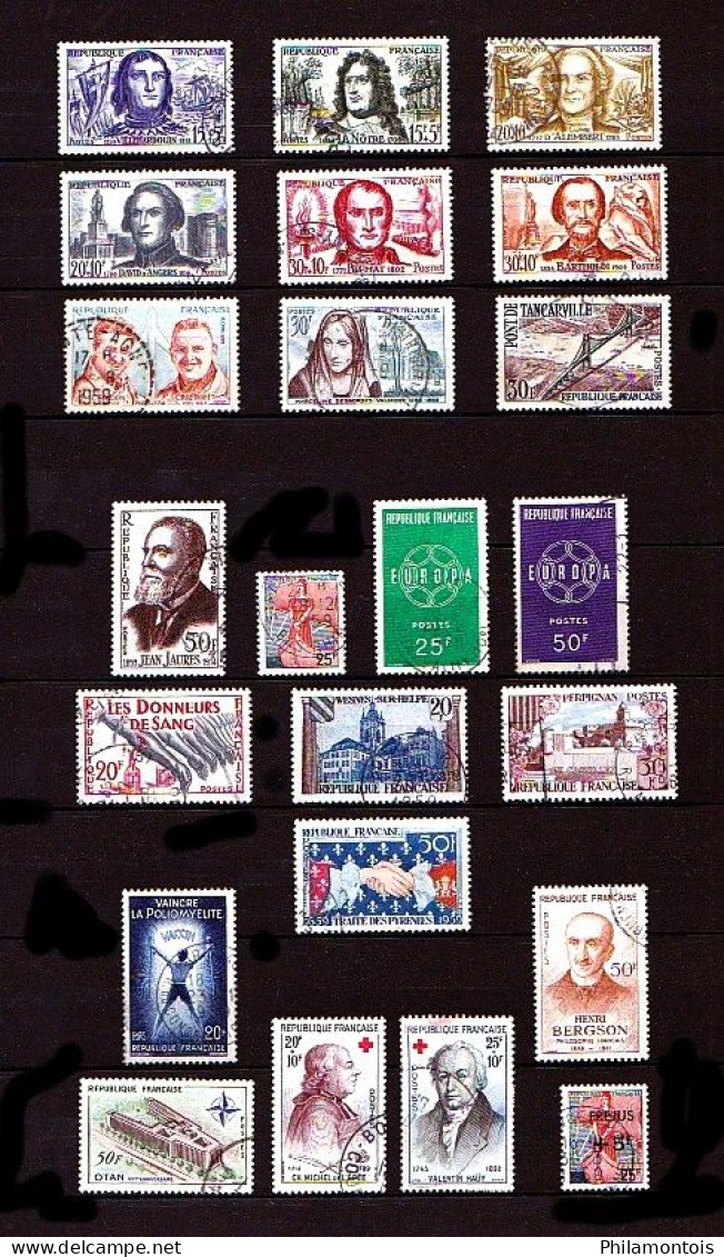 FRANCE - Année Complète 1959 - N° 1189 à 1229 - Oblitérés - Très Beaux - 1950-1959