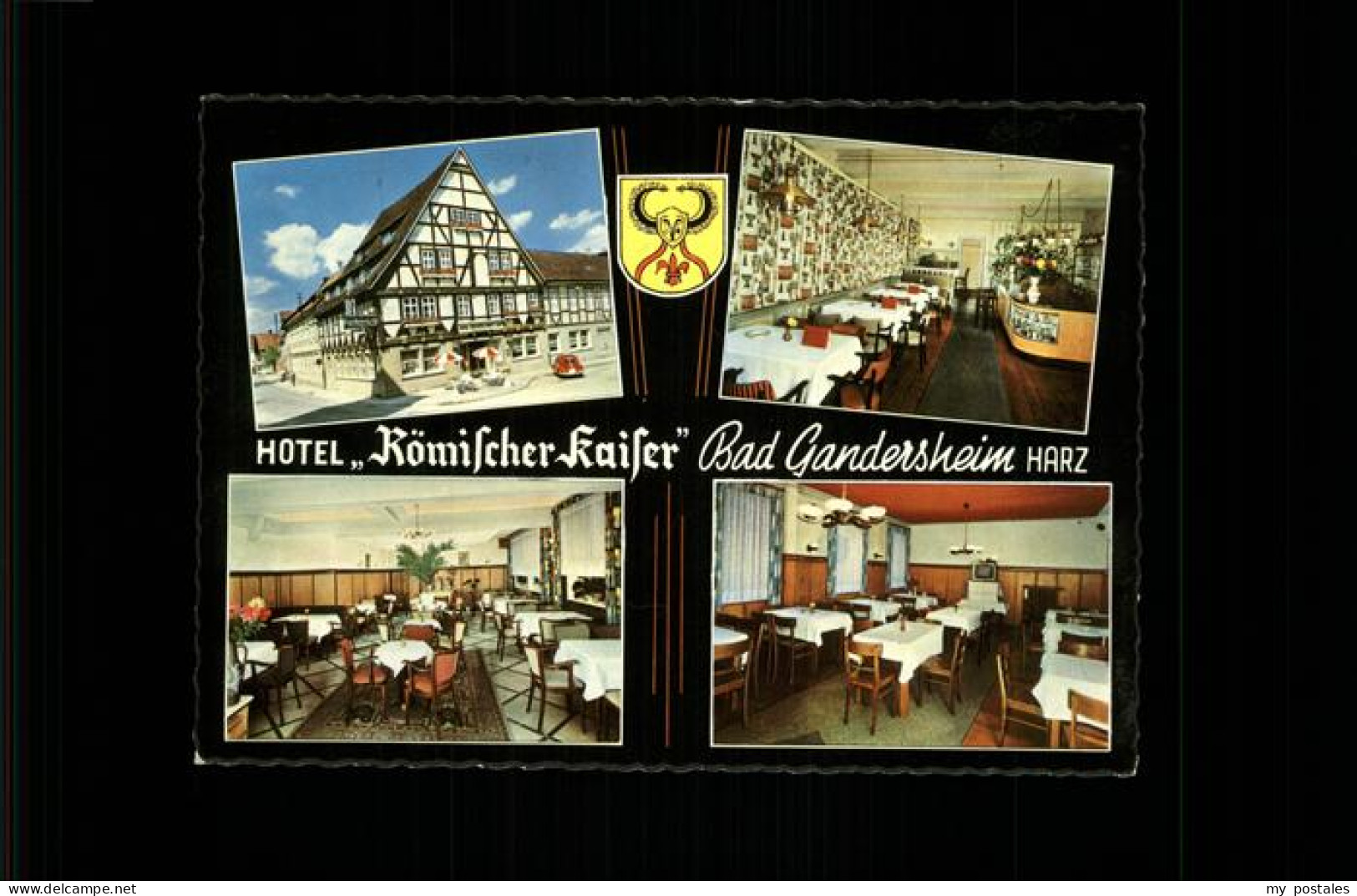 41287272 Bad Gandersheim Hotel Roemischer Kaiser Wappen Fachwerk Bad Gandersheim - Bad Gandersheim