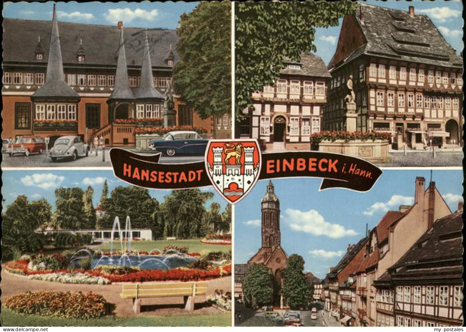 41287258 Einbeck Niedersachsen Fachwerk Wappen Autos Einbeck - Einbeck