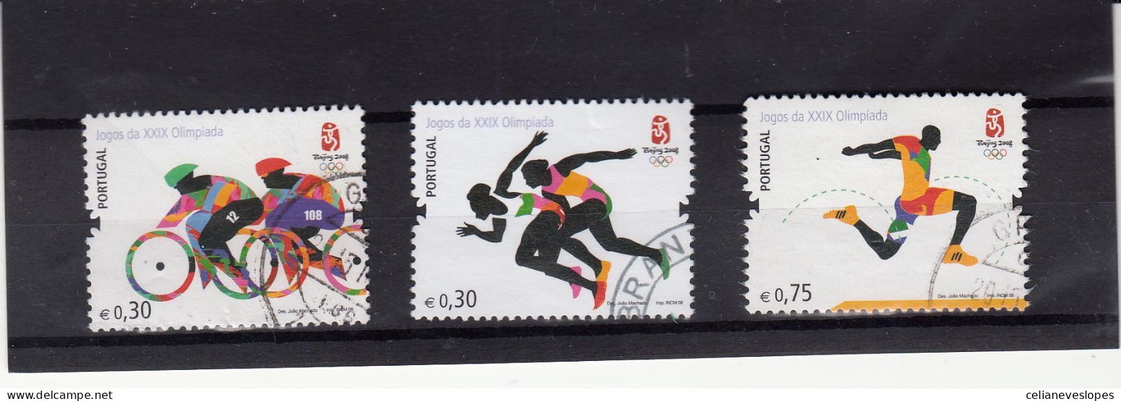 Portugal, Jogos Da XXIX Olimpiada, 2008, Mundifil Nº 3683 A 3685 Used - Gebraucht