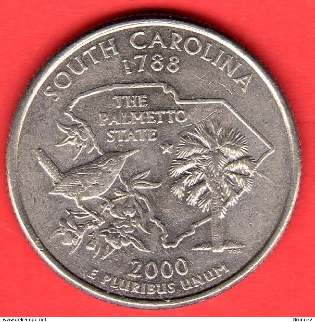 USA - United States - Stati Uniti - 2000 D - Quarter Doller - South Carolina - QFDC/aUNC - Come Da Foto - 1999-2009: State Quarters