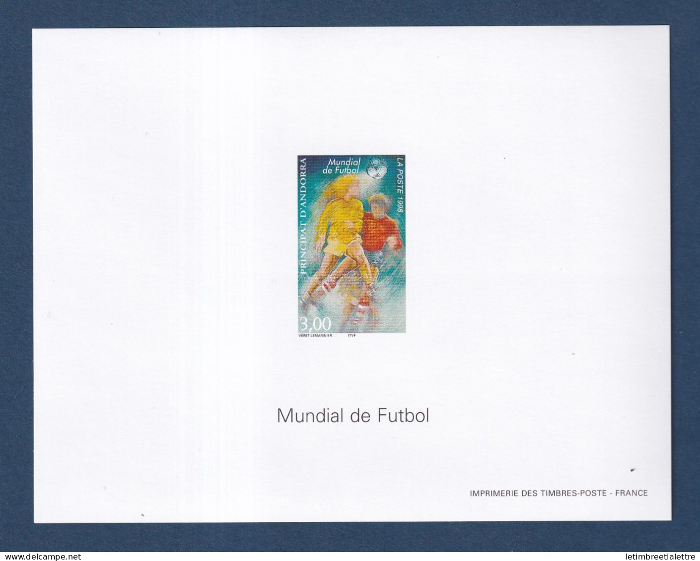 Andorre - Bloc Feuillet Non Dentelé Avec Gomme - YT N° 503 ** - Neuf Sans Charnière - ND - 1998 - Unused Stamps