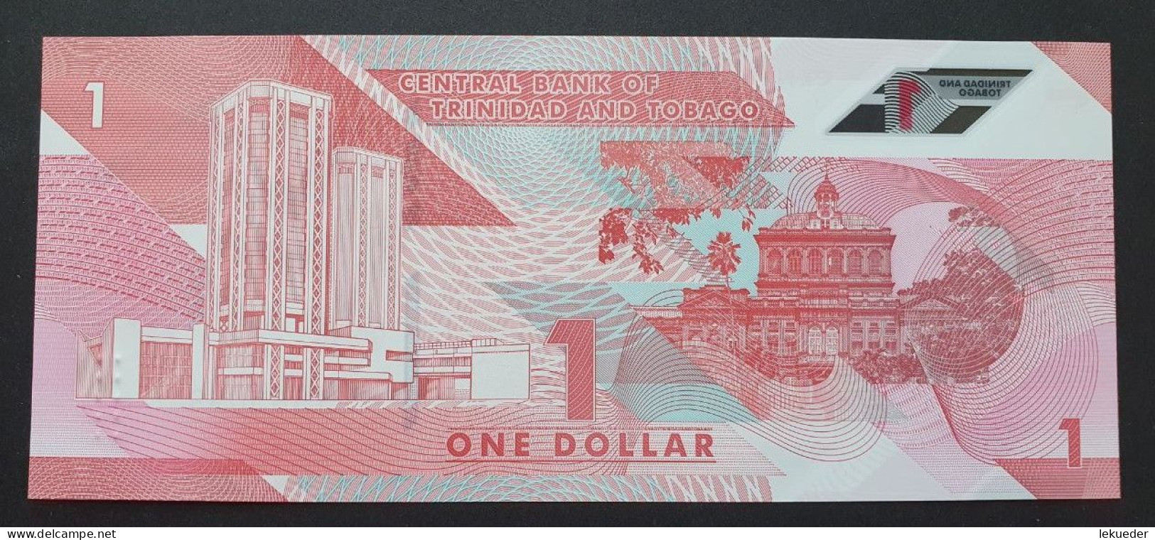 Billete De Banco De TRINIDAD Y TOBAGO - 1 Dollar (Polimero), 2020  Sin Cursar - Trinidad & Tobago