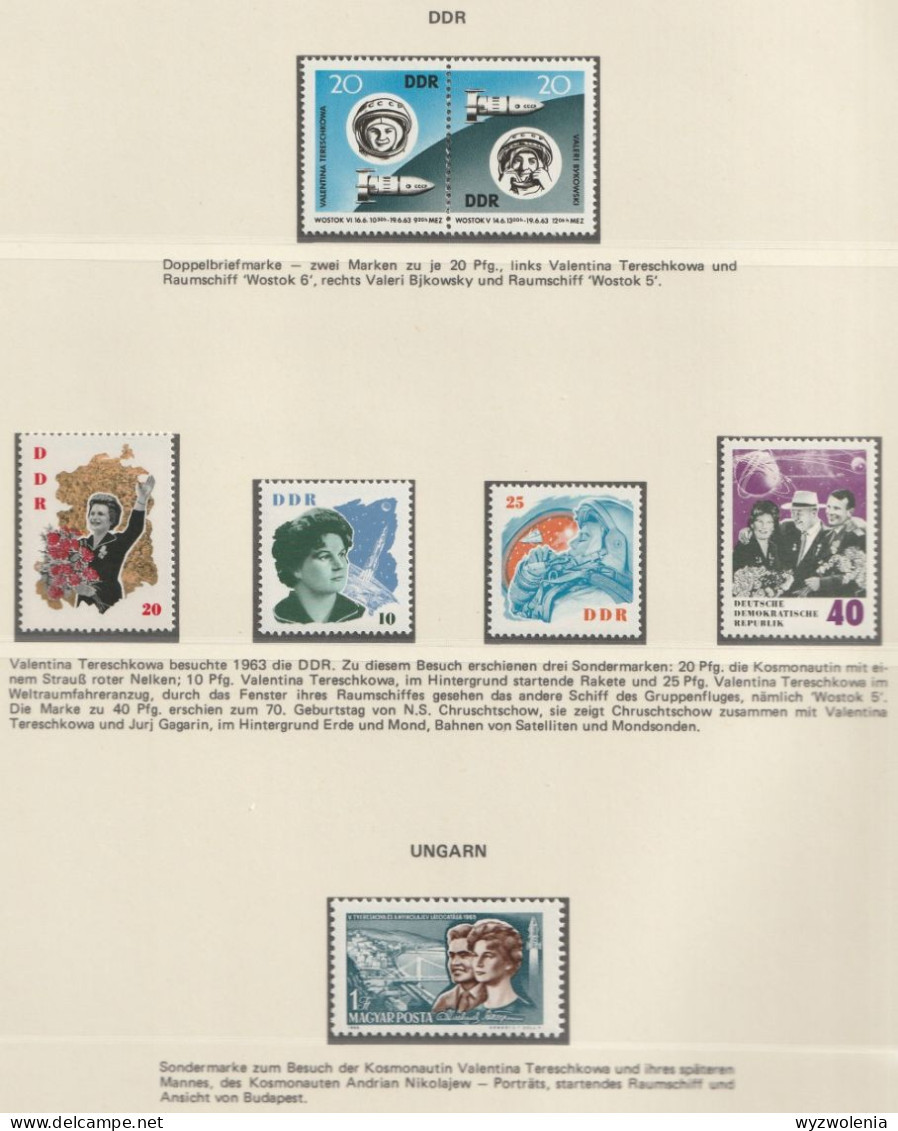 A 228) Raumfahrt (UdSSR, Bulgarien U.a.) - Tereschkowa, Die Erste Frau Im Weltraum 1963 (Wostok 5 Und 6) - Verzamelingen