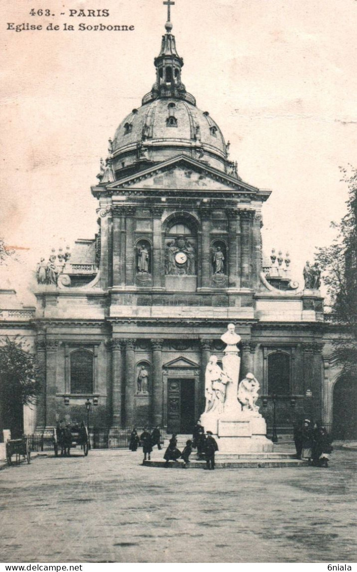 21254   PARIS EGLISE DE LA SORBONNE    (2 Scans) - Eglises