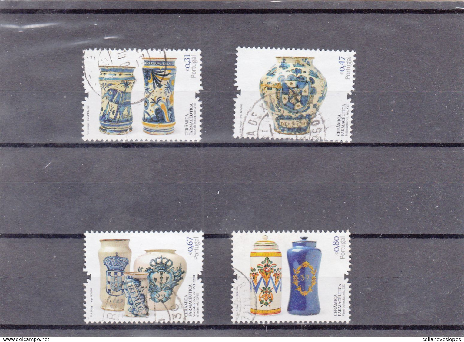 Portugal, Cerâmica Farmacêutica, 2008, Mundifil Nº 3748 A 3751 Used - Used Stamps