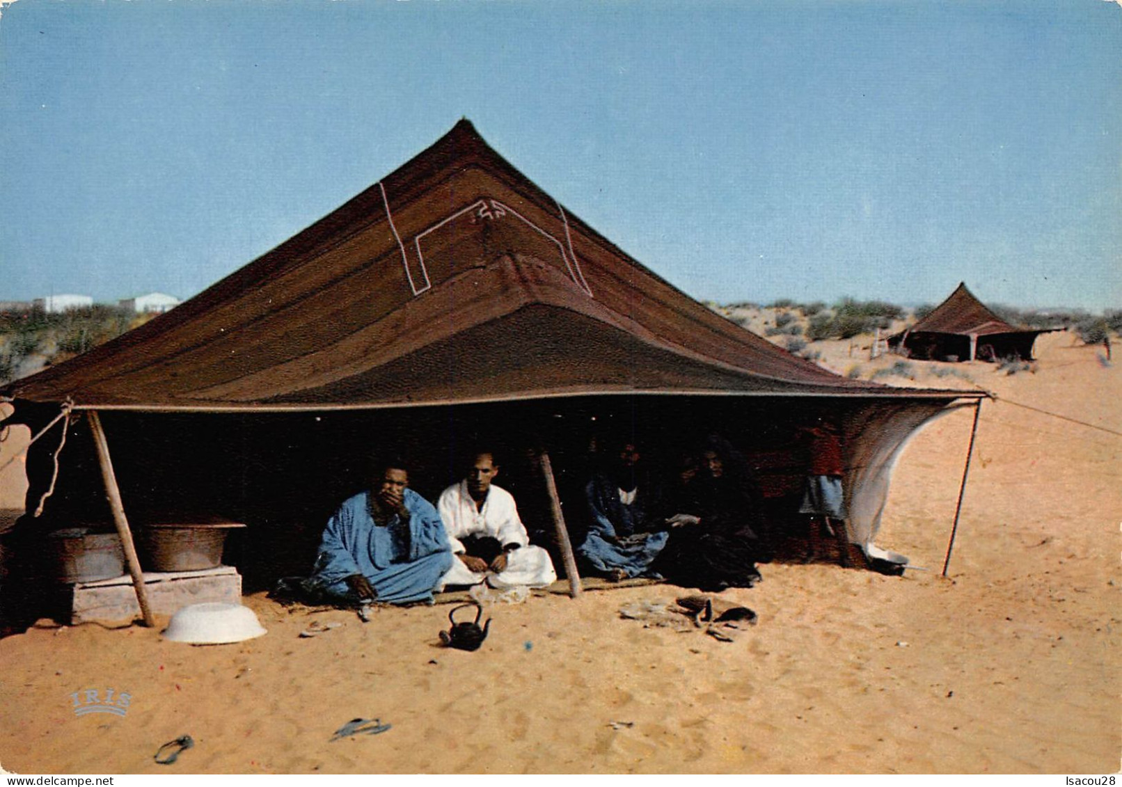 CPSM REP. ISALAMIQUE DE MAURITANIE - 4.328 - TENTE DE NOMADES - VOIR SCANS RESTO-VERSO - Mauretanien