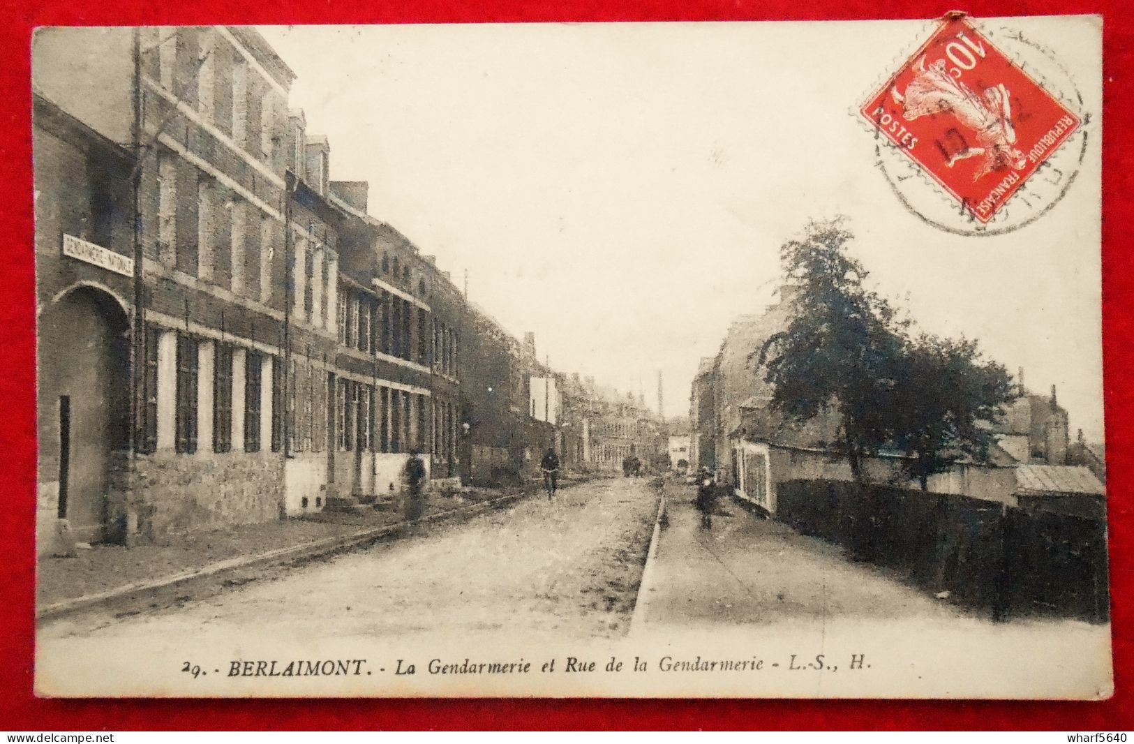 CPA 1913  Berlaimont, La Gendarmerie Et Rue De La Gendarmerie  59 - Berlaimont