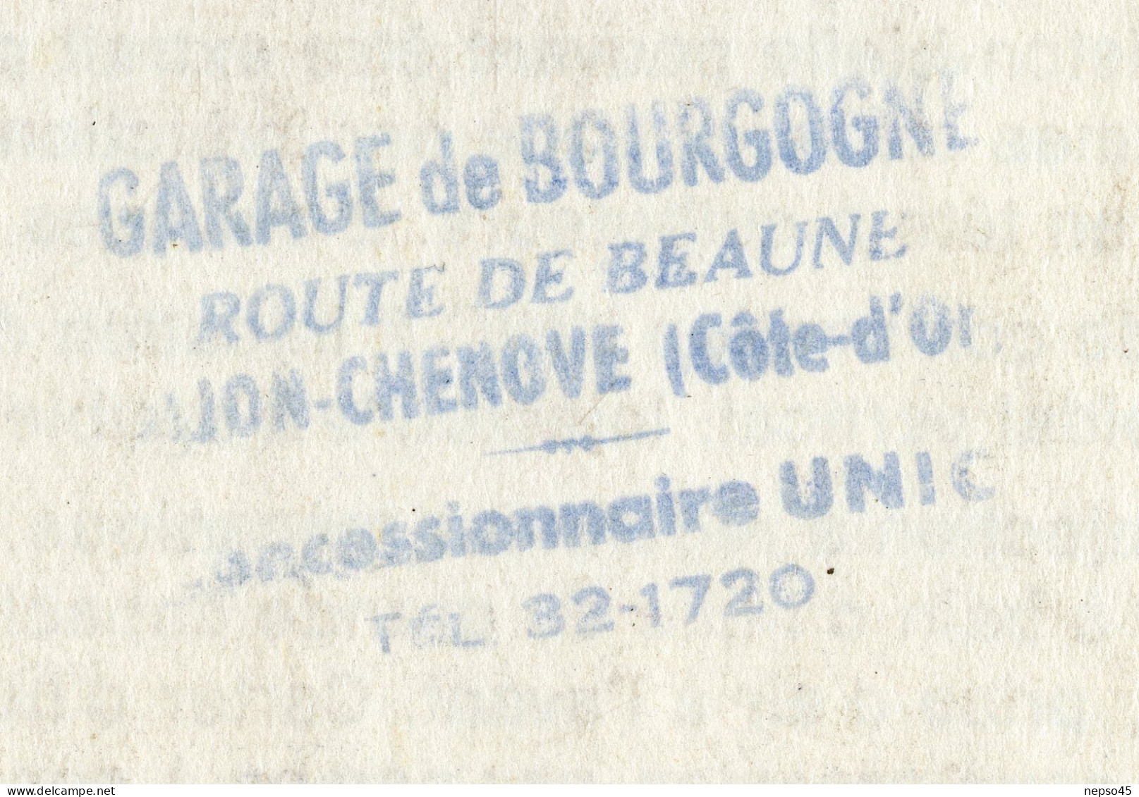 Prospectus Publicitaire.Camion Unic Donon 100 Chevaux Cabine Avancée Auteuil.Garage De Bourgogne.Dijon-Chenove. - Camions