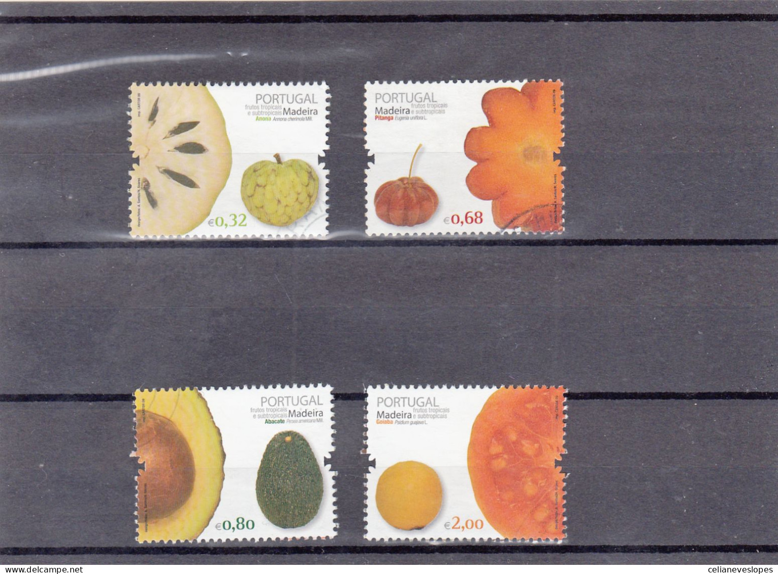 Portugal, Frutos Tropicais - Madeira, 2009, Mundifil Nº 3822 A 3825 Used - Used Stamps