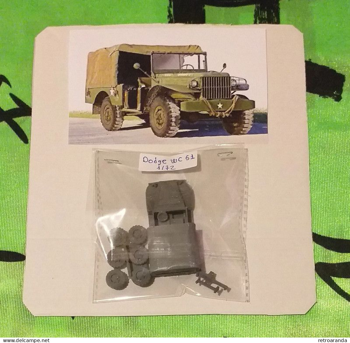 Kit Maqueta Para Montar Y Pintar - Vehículo Militar - Dodge Wc 51 - Caja Cerrada - Militaire Voertuigen