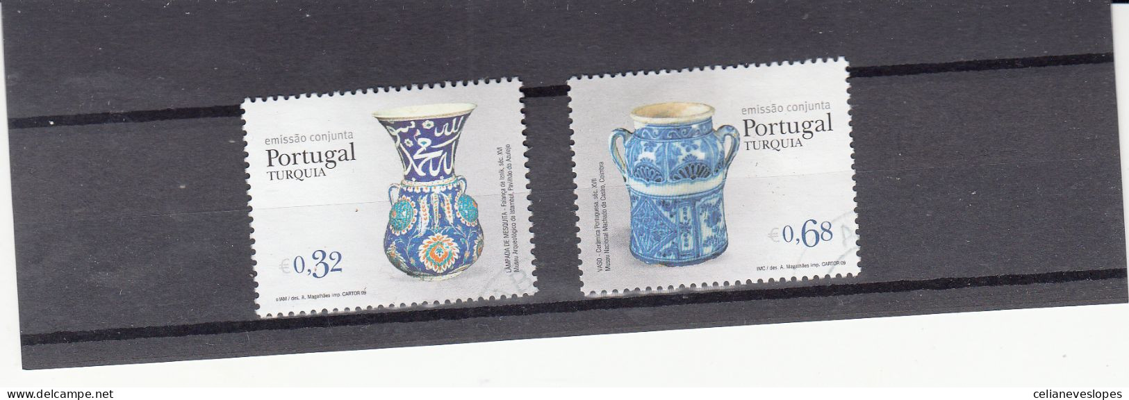 Portugal, Portugal - Turquia, 2009, Mundifil Nº 3844 A 3845 Used - Used Stamps