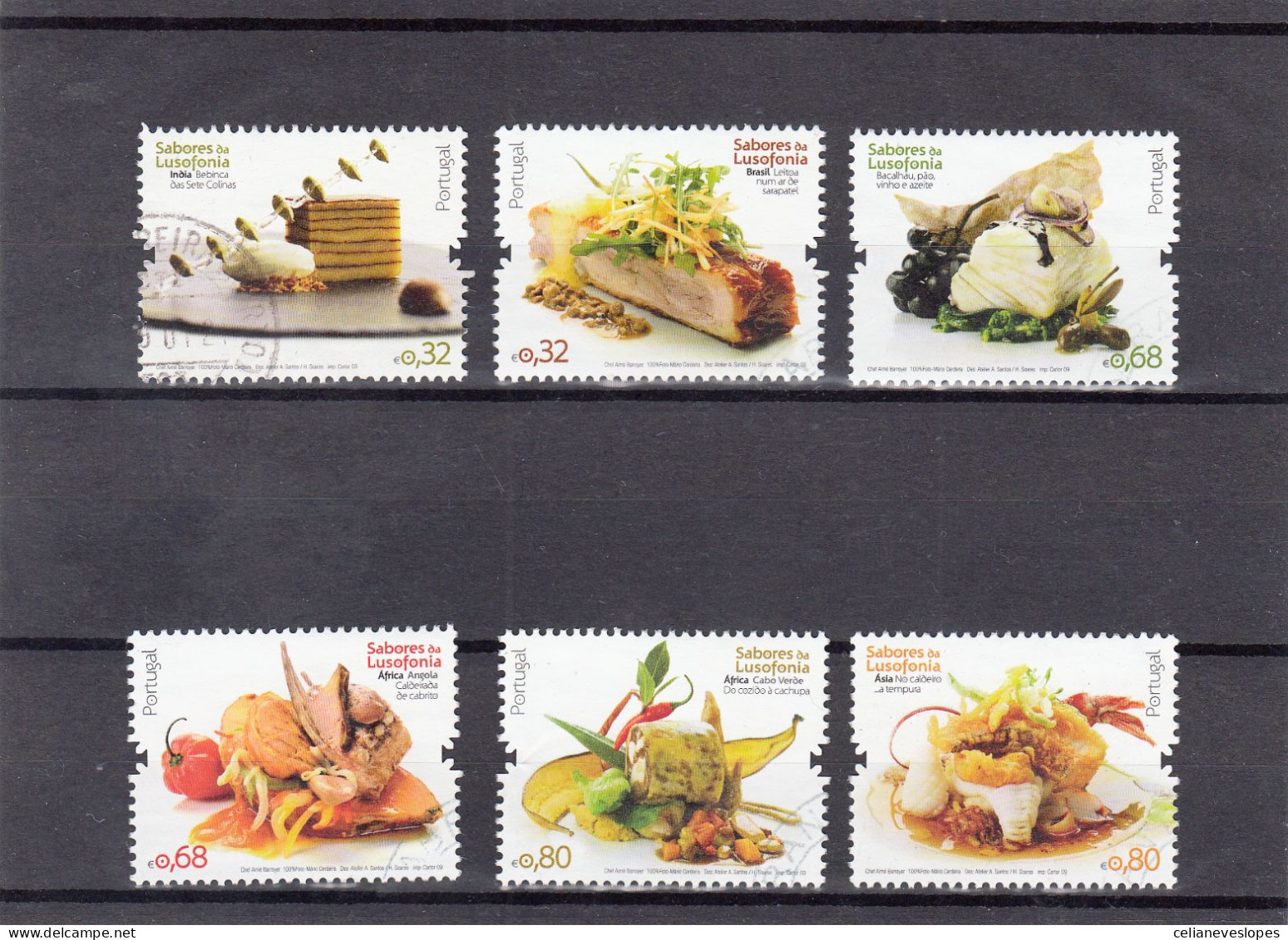 Portugal, Sabores Da Lusofonia, 2009, Mundifil Nº 3849 A 3854 Used - Used Stamps