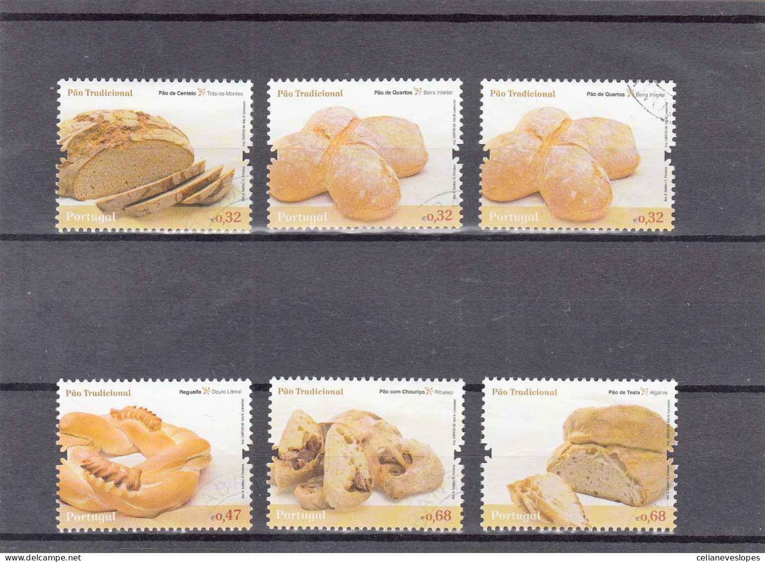 Portugal, Pão Tradicional Português, 2009, Mundifil Nº 3871 A 3876 Used - Gebruikt