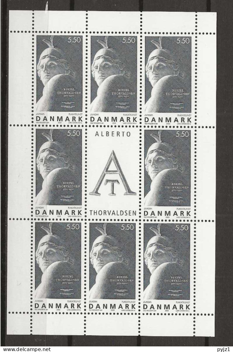 2003 MNH Denmark Sheet Postfris** - 2003