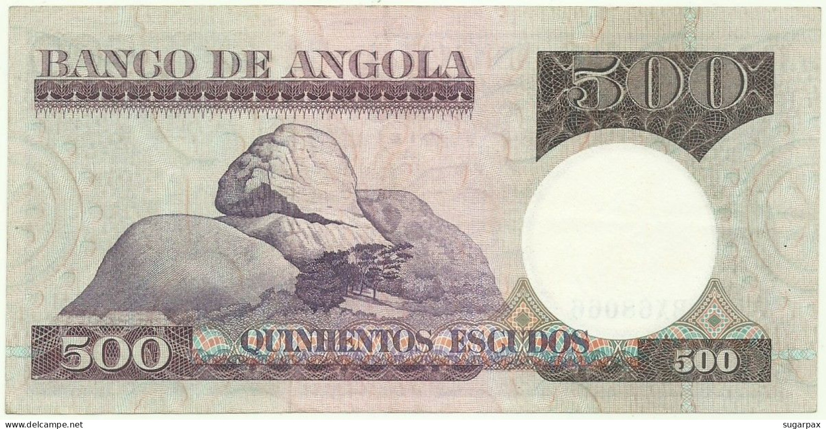 Angola - 500 Escudos - 10.6.1973 - Pick: 107 - Serie BX - Luiz De Camões - PORTUGAL - Angola