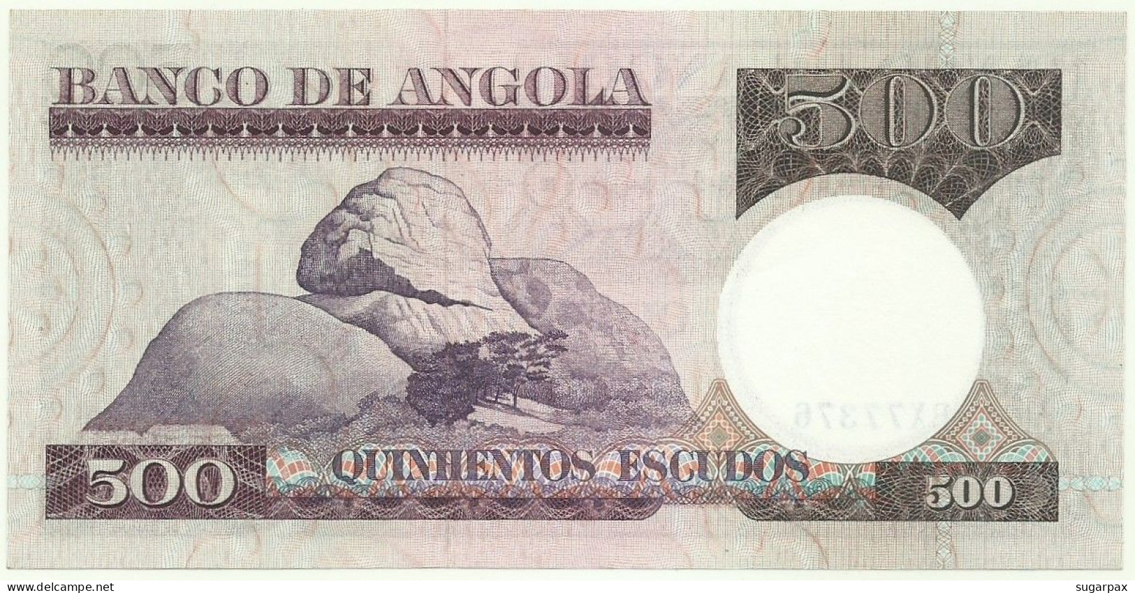 Angola - 500 Escudos - 10.6.1973 - Pick: 107 - Serie BX - Luiz De Camões - PORTUGAL - Angola