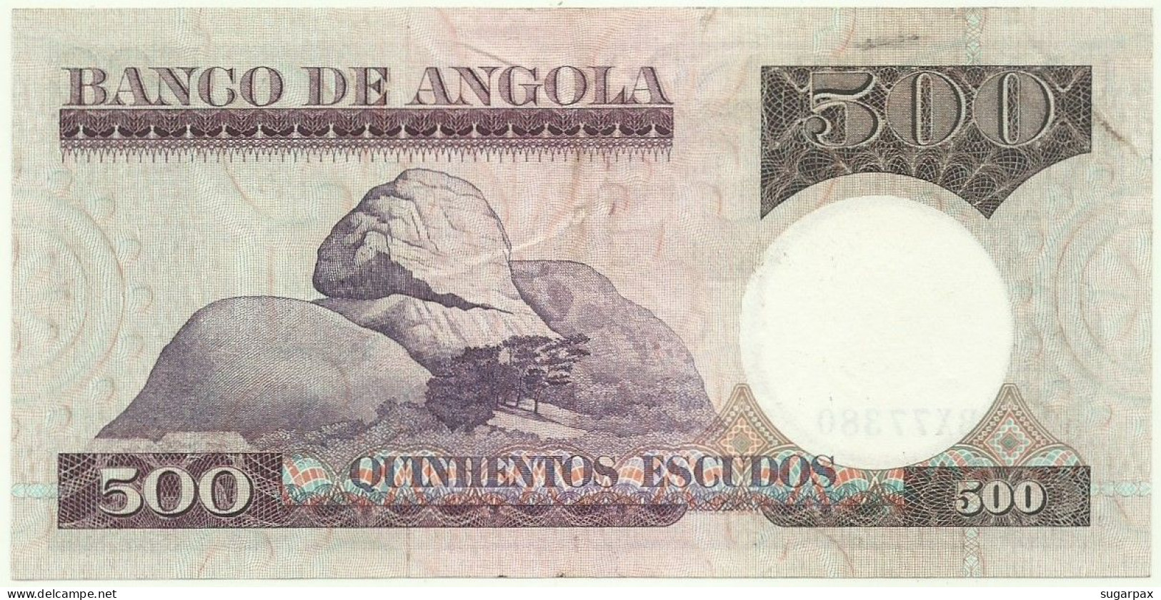 Angola - 500 Escudos - 10.6.1973 - Pick: 107 - Serie BX - Luiz De Camões - PORTUGAL - Angola