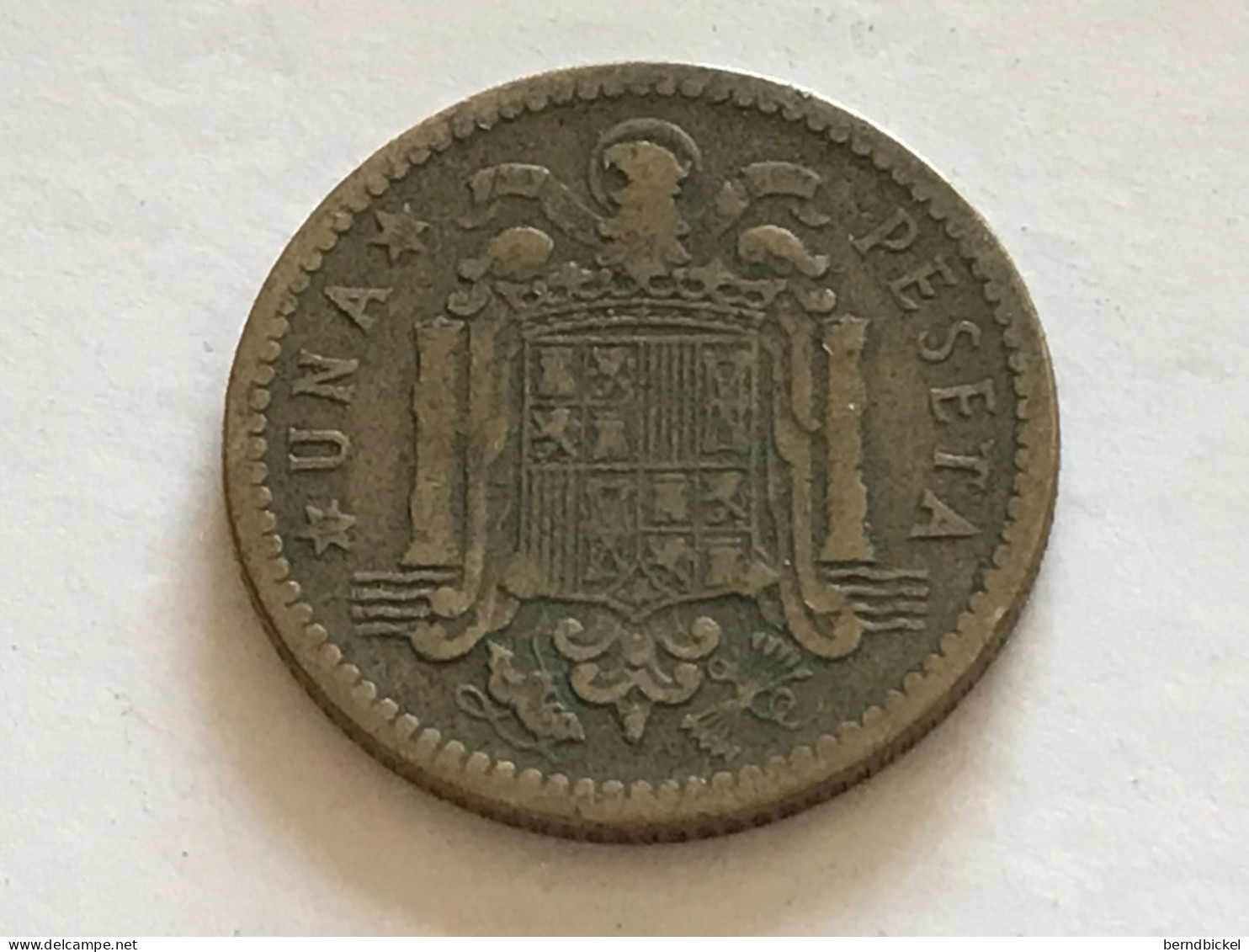 Münze Münzen Umlaufmünze Spanien 1 Peseta 1947 Im Stern 48 - 1 Peseta