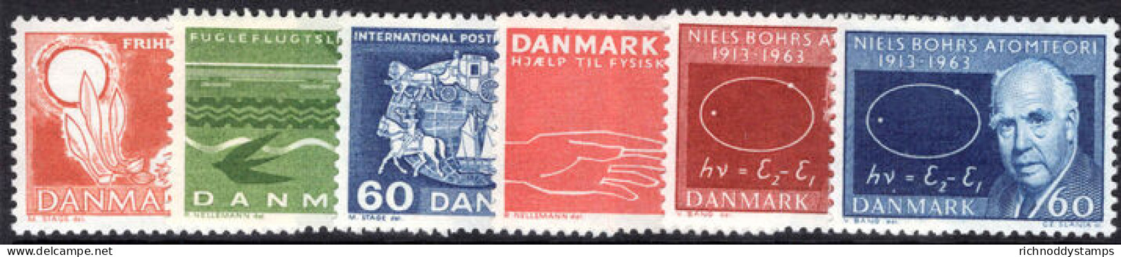 Denmark 1963 Commemorative Year Set Unmounted Mint. - Unused Stamps