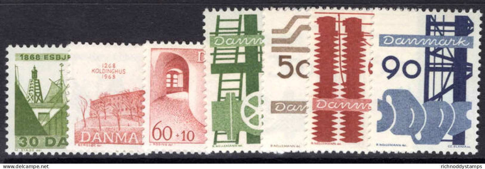 Denmark 1968 Commemorative Year Set Unmounted Mint. - Neufs