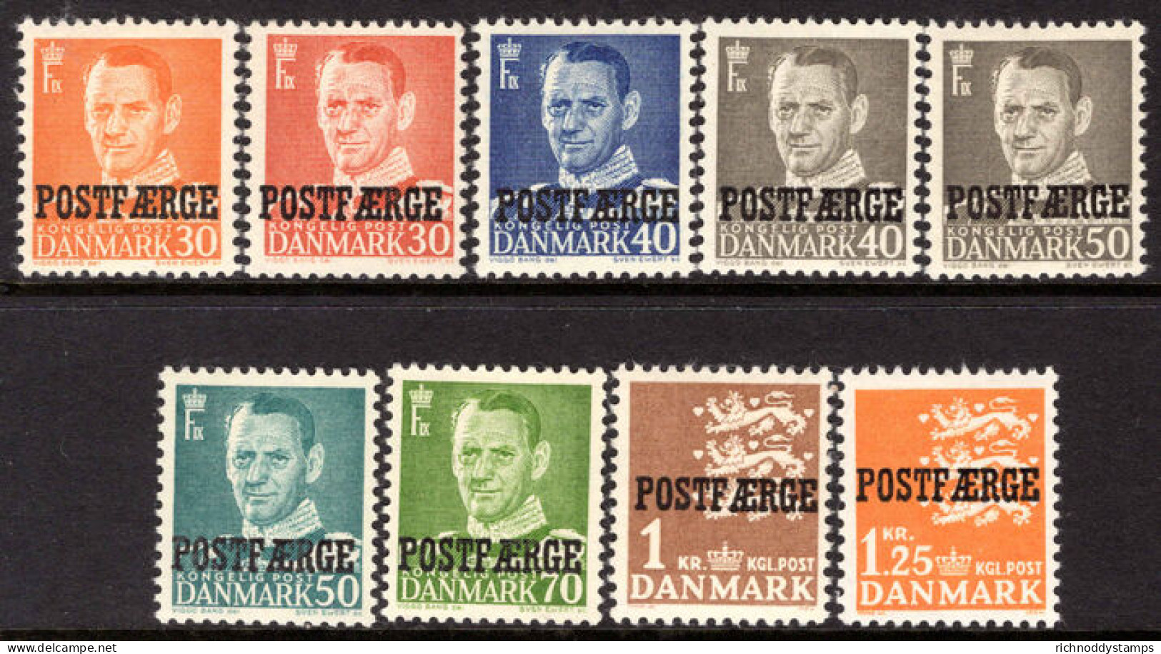 Denmark 1949-65 Parcel Post Set Unmounted Mint. - Neufs