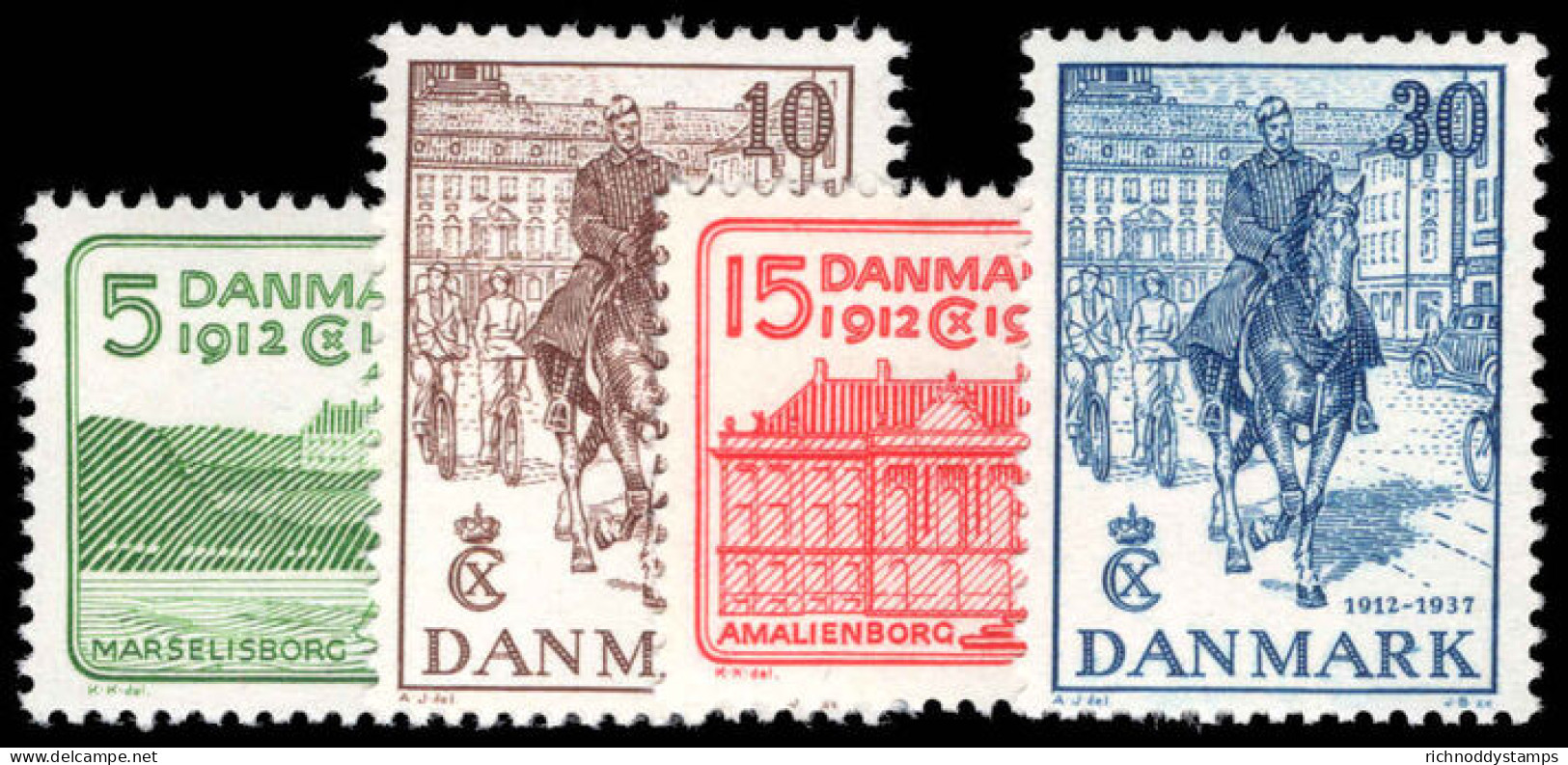 Denmark 1937 Silver Jubilee Of King Christian X Unmounted Mint. - Ongebruikt