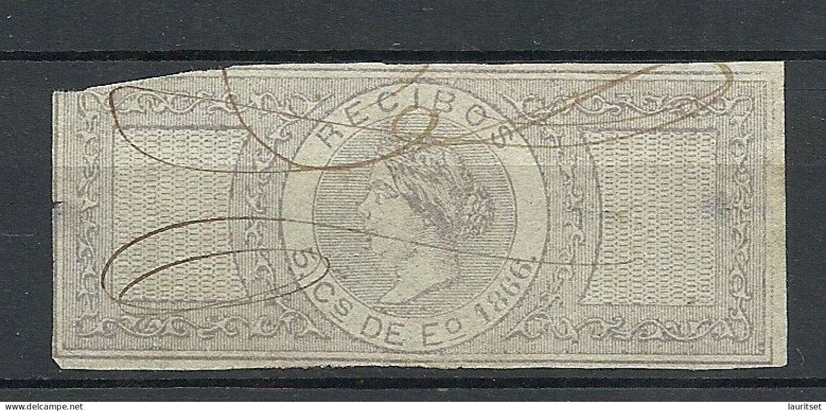 ESPANA Spain 1866 Recibos Fiscal Tax Impuesto Revenue Taxe O - Fiscaux-postaux