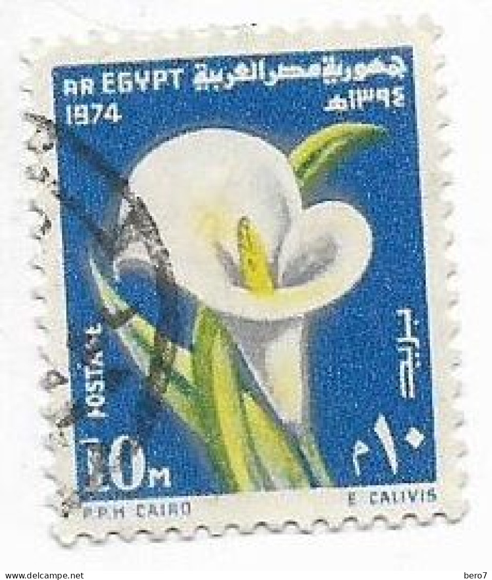 EGYPT  - 1974 - Zantedeschia Aethiopica Flowers [USED] (Egypte) (Egitto) (Ägypten) (Egipto) (Egypten) - Usados