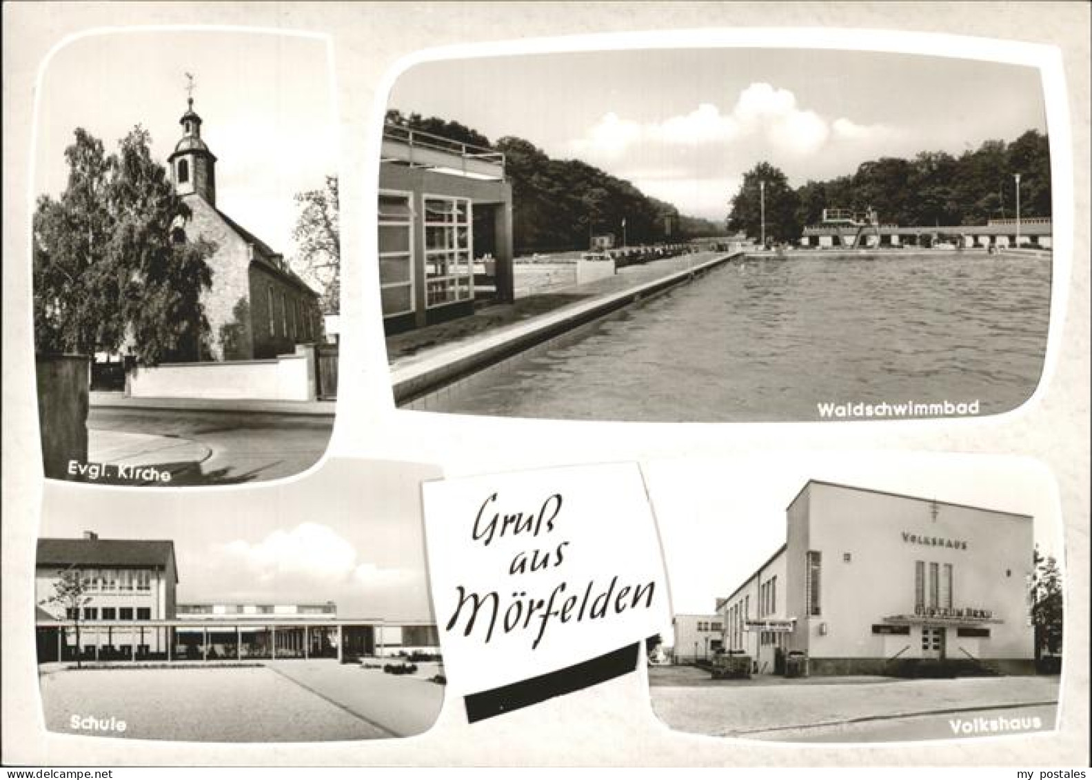 41286049 Moerfelden Waldschwimmbad Schule Volkshaus Moerfelden - Mörfelden-Walldorf