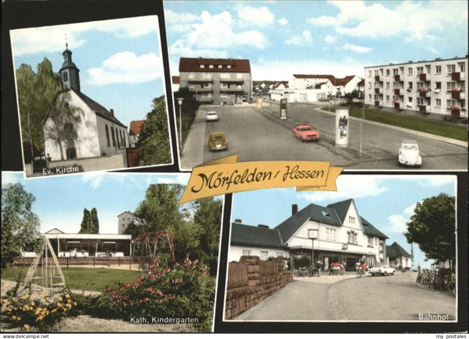 41285927 Moerfelden Bahnhof Kindergarten Kirche Moerfelden-Walldorf - Mörfelden-Walldorf