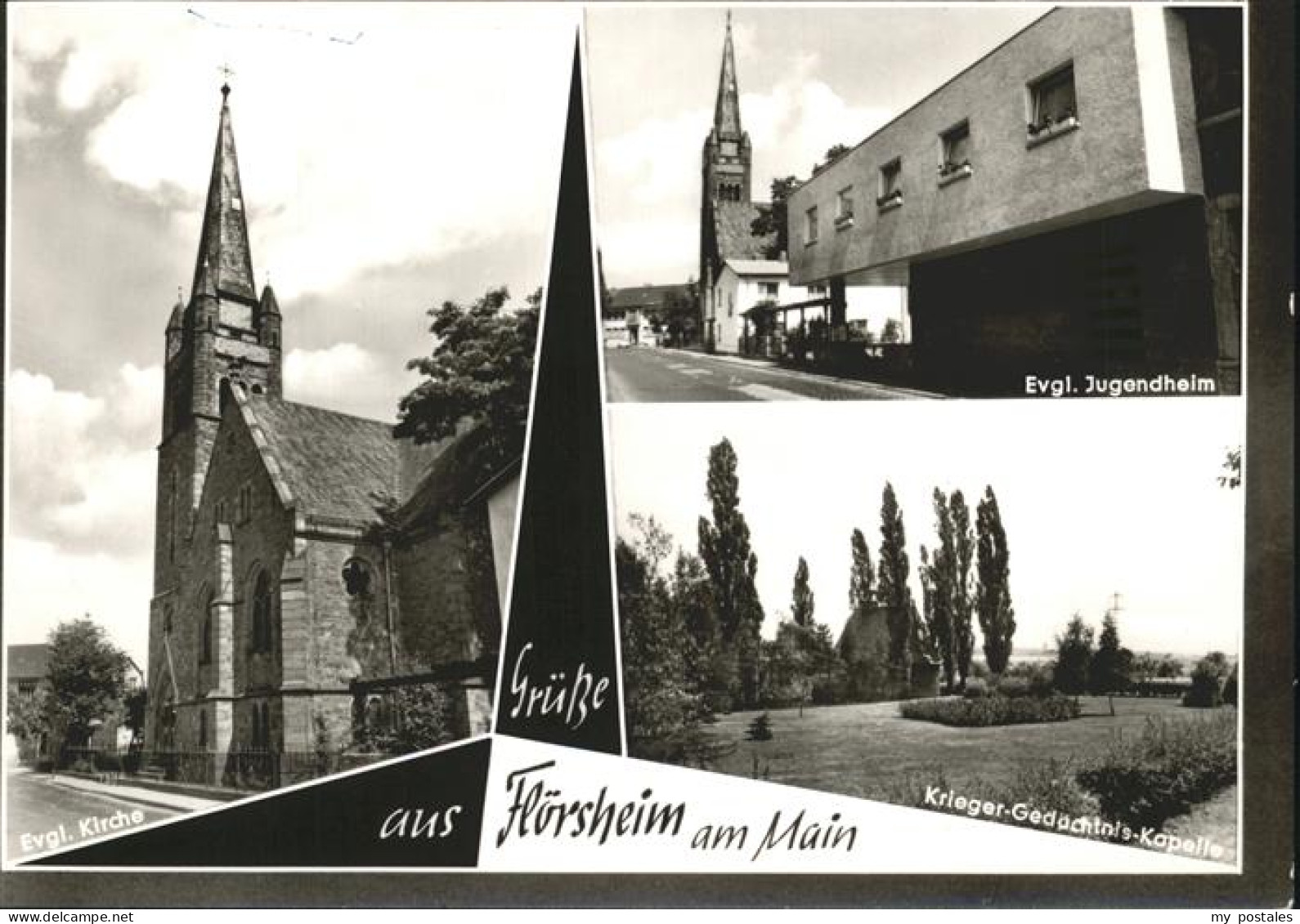 41285598 Floersheim Main Kirche Jugendheim Krieger Gedaechnis Kapelle Floersheim - Flörsheim