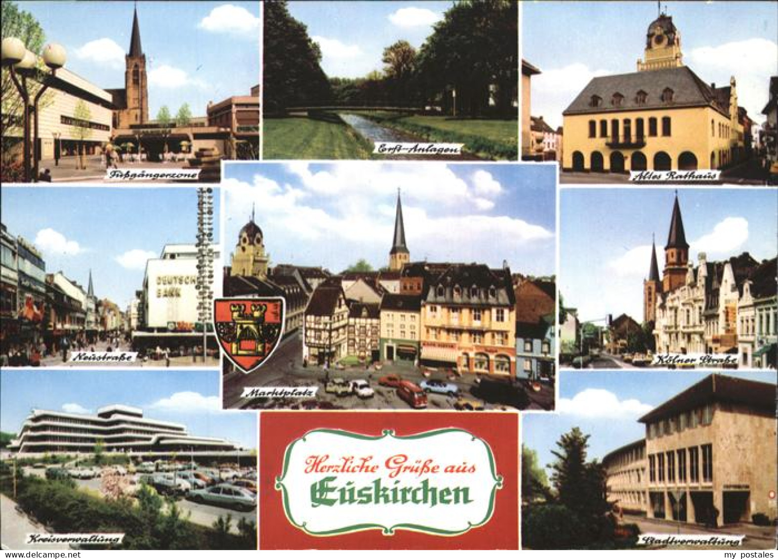 41285555 Euskirchen Fussgaengerzone Marktplatz Kreisverwaltung Euskirchen - Euskirchen