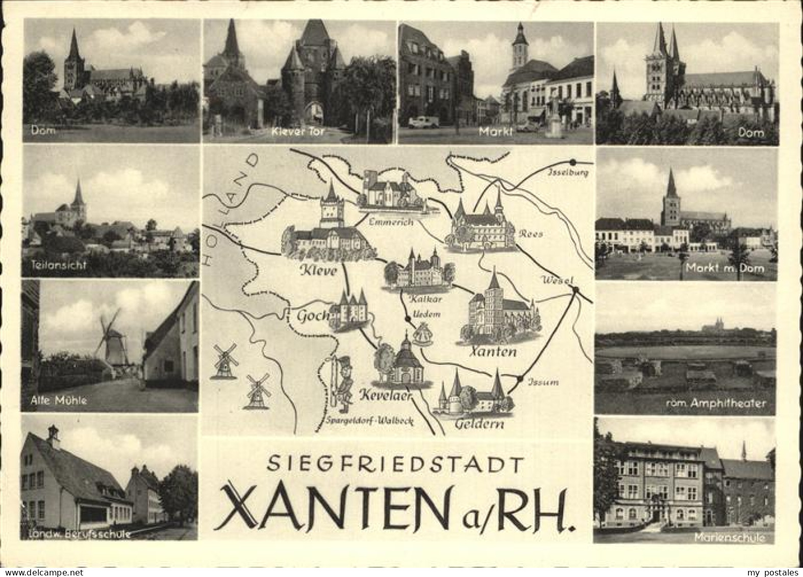 41285158 Xanten Land Berufsschule Markt Marienschule Xanten - Xanten