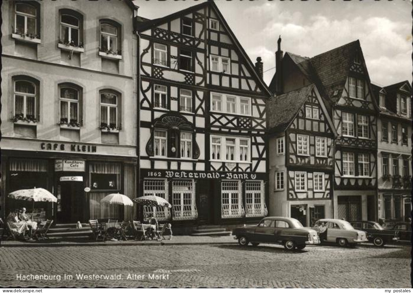 41285135 Hachenburg Westerwald Alter Markt Cafe Klein Westerwald Bank Hachenburg - Hachenburg