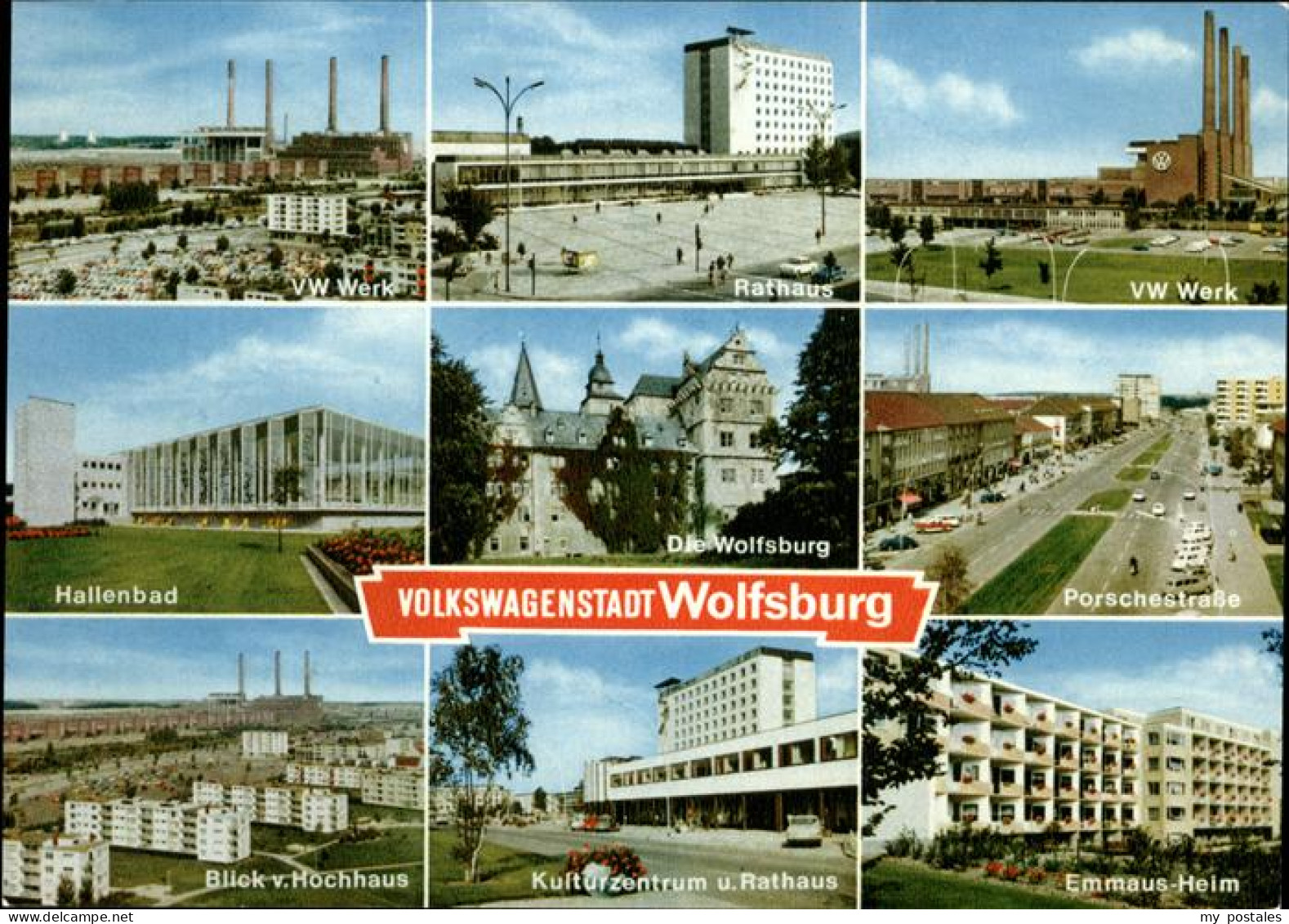 41282947 Wolfsburg VW Werk Rathaus Hallenbad Die Wolfsburg Porschestrasse Kultur - Wolfsburg