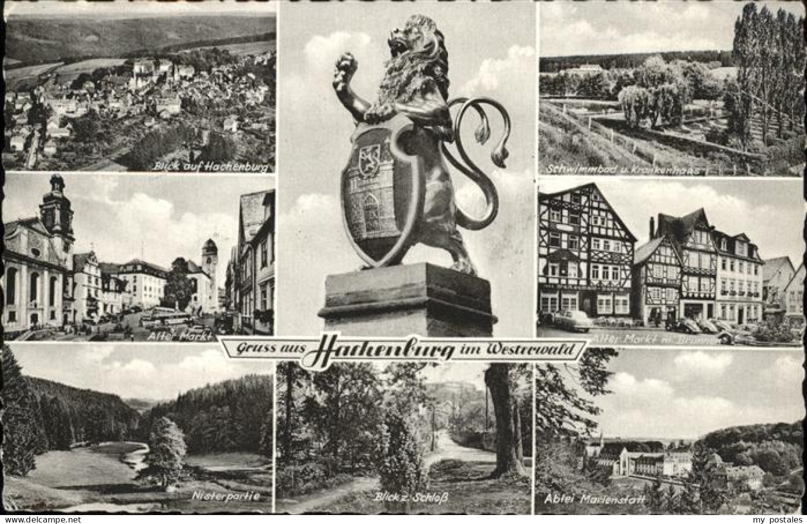 41282543 Hachenburg Westerwald Luftaufnahme Hachenburg Schwimmbad Krankenhaus Al - Hachenburg