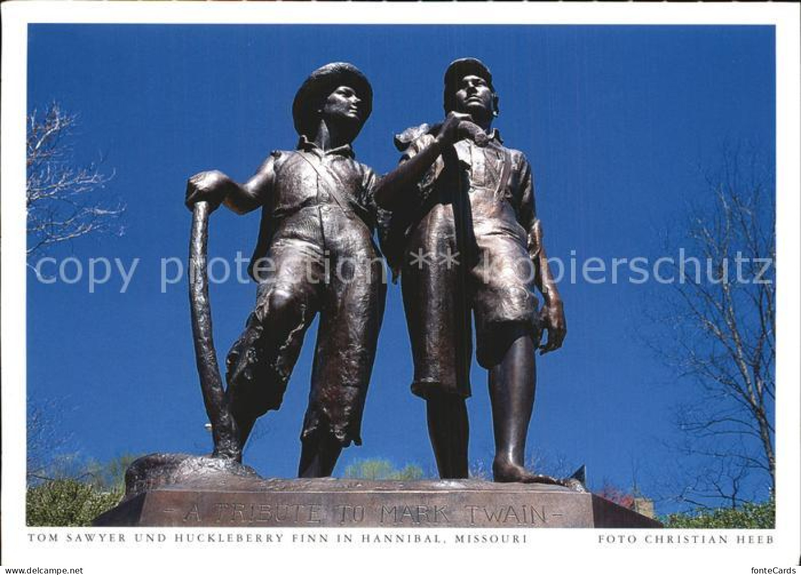 72598161 Hannibal_Missouri Statue Tom Sawyer Und Huckleberry Finn - Altri & Non Classificati