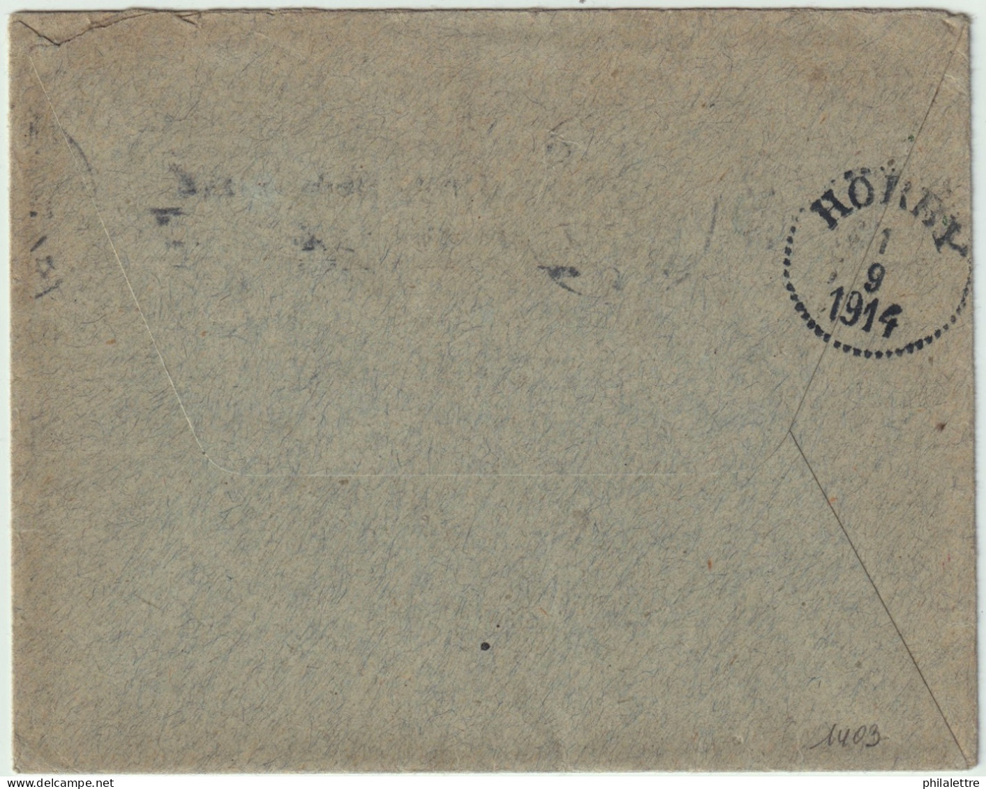 SUÈDE / SWEDEN 1914 Slogan Postmark For The BALTIC EXHIBITON In MALMÖ On Cover Franked Facit.82 & Addressed To HÖRBY - Lettres & Documents