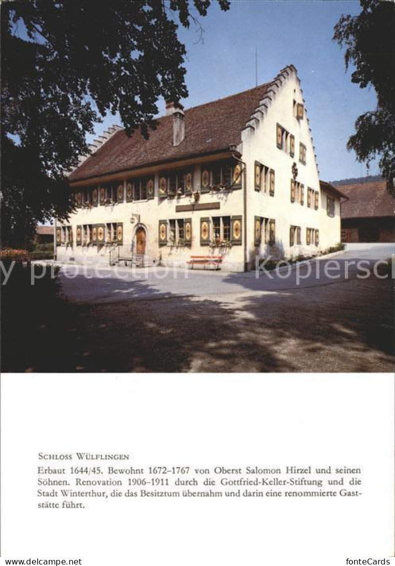 11865347 Winterthur Schloss Wuelflingen Winterthur - Autres & Non Classés